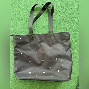 NWT bath and body Works bag with big silver metallic sequin accents & Zipper.